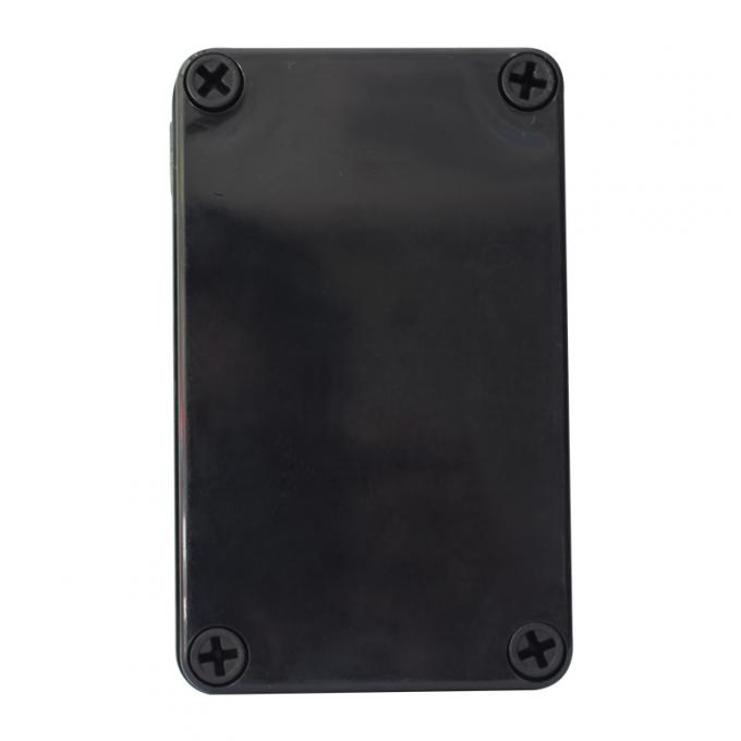 Caja de conexiones eléctrica del color de la prenda impermeable negra del plástico/caja de conexión eléctrica